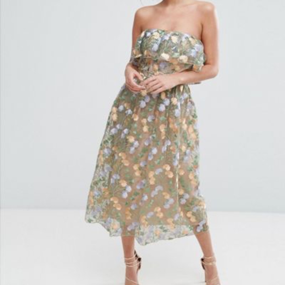 STRAPLESS HOLIDAY DRESS - Picture 2 of 2
